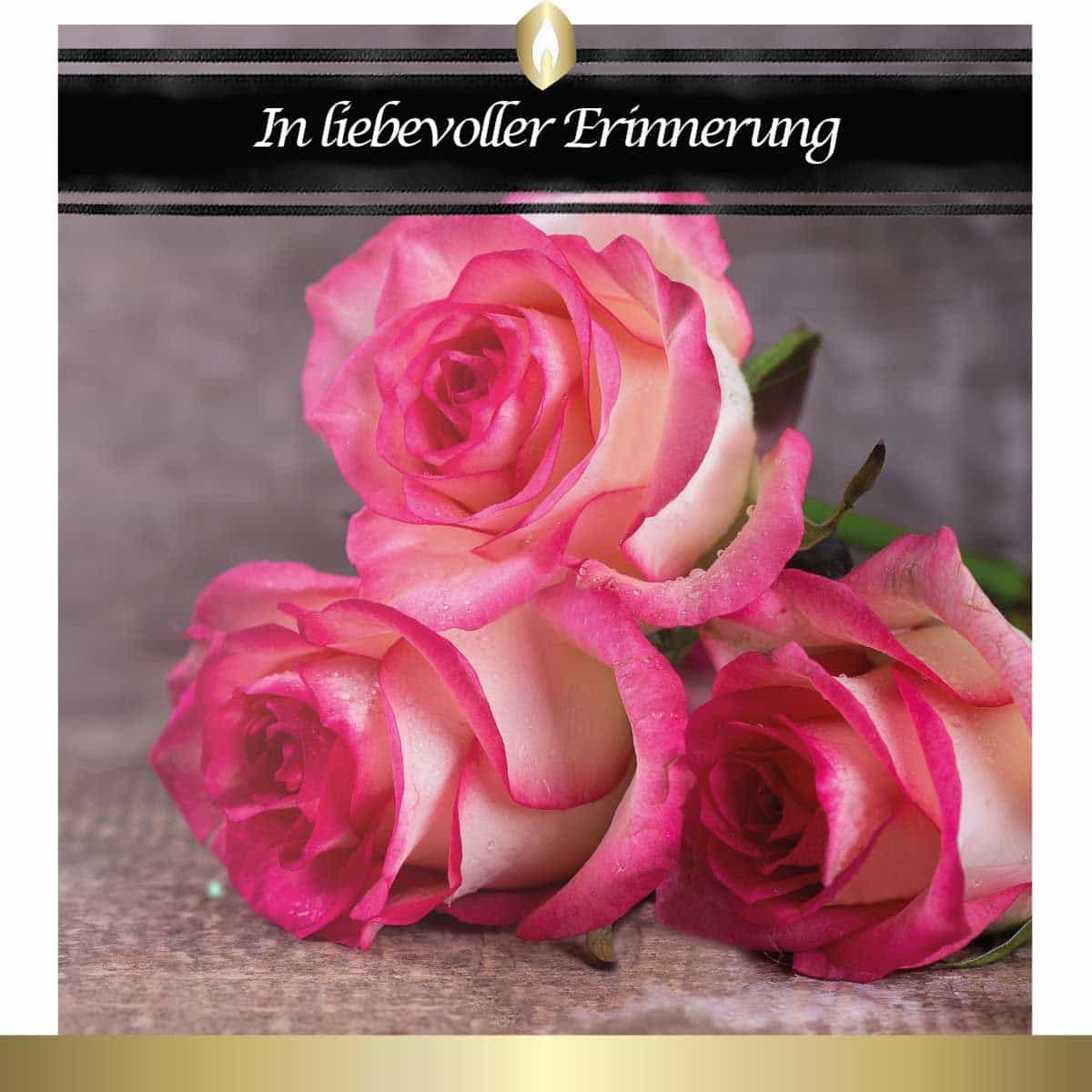 Etikett Hofer Premium 7 Tage Grabkerze, IN LIEBEVOLLER ERINNERUNG