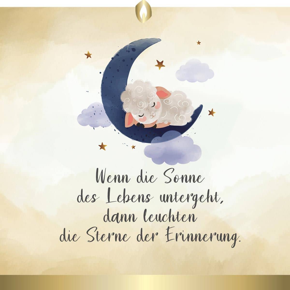 Etikett Hofer Premium 4 Tage Grabkerze, STERNENKIND BLAU