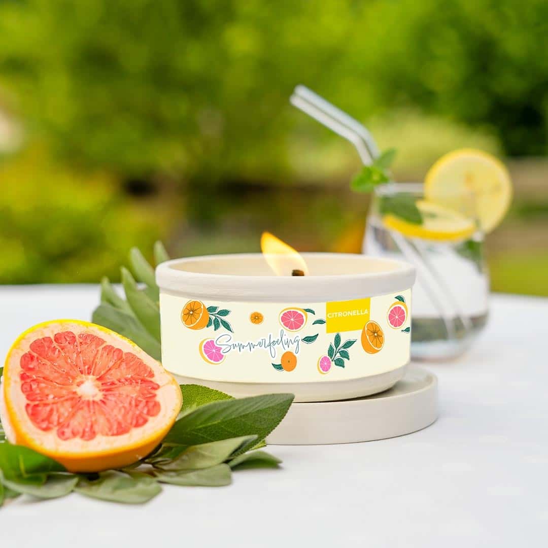 Image Hofer Citronellaschale "Summerfeeling", orange