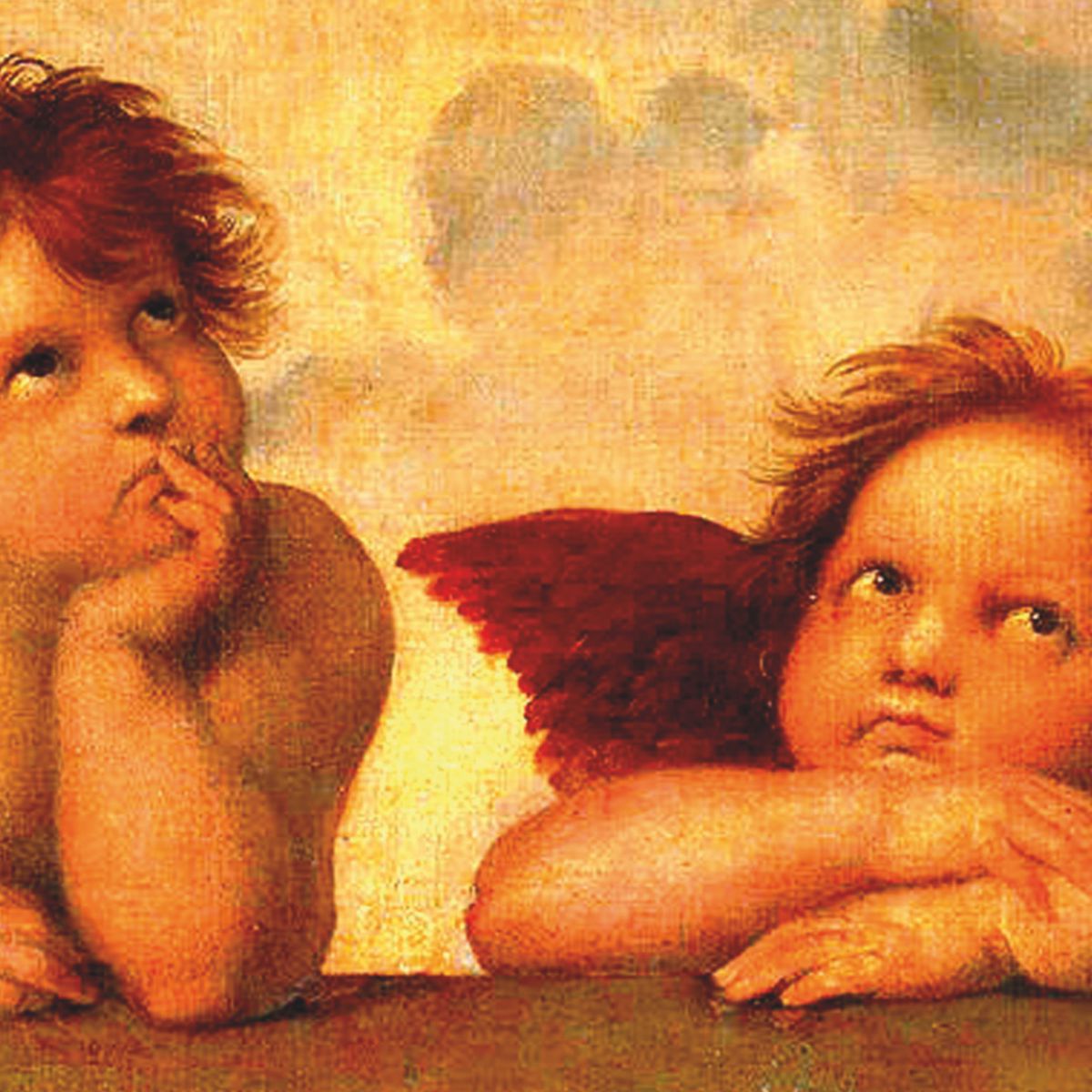 Motiv zwei Engel, Gemälde