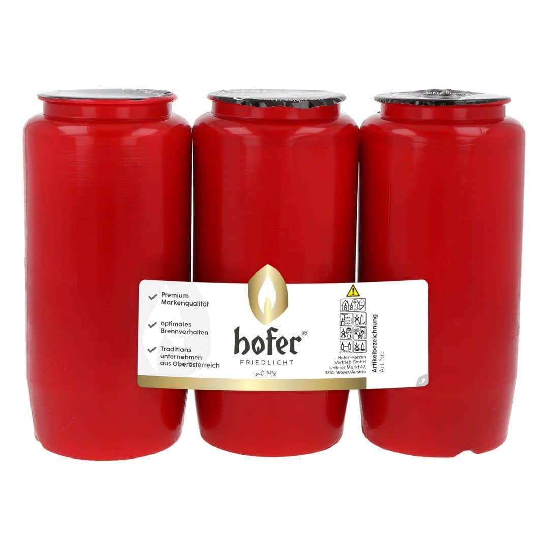 Hofer Öl-Licht Nr. 7 rot, 3er Cello