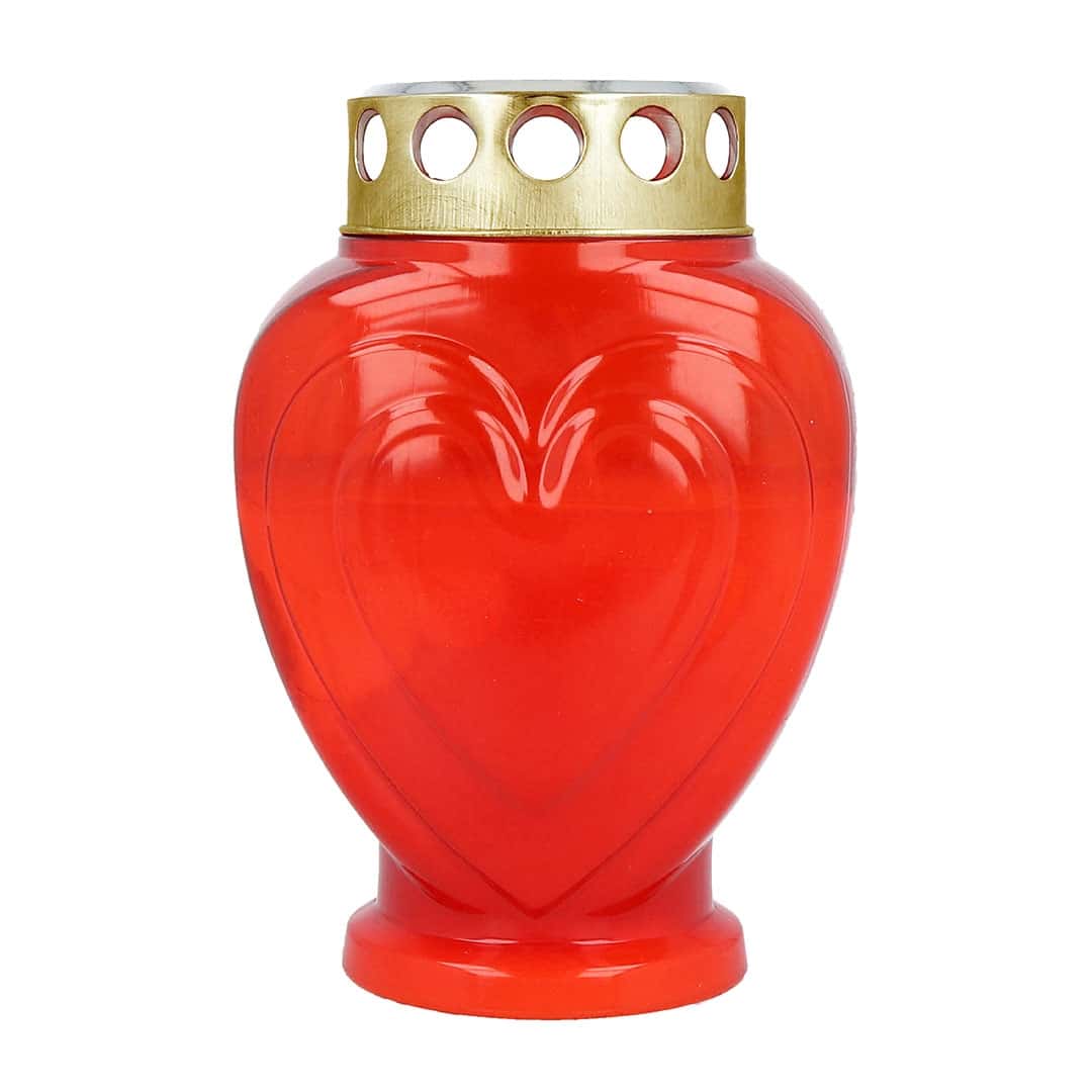 Formgrablicht HERZ rot