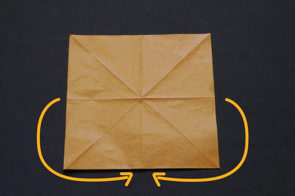 Schmetterlinge Origami Schritt 1