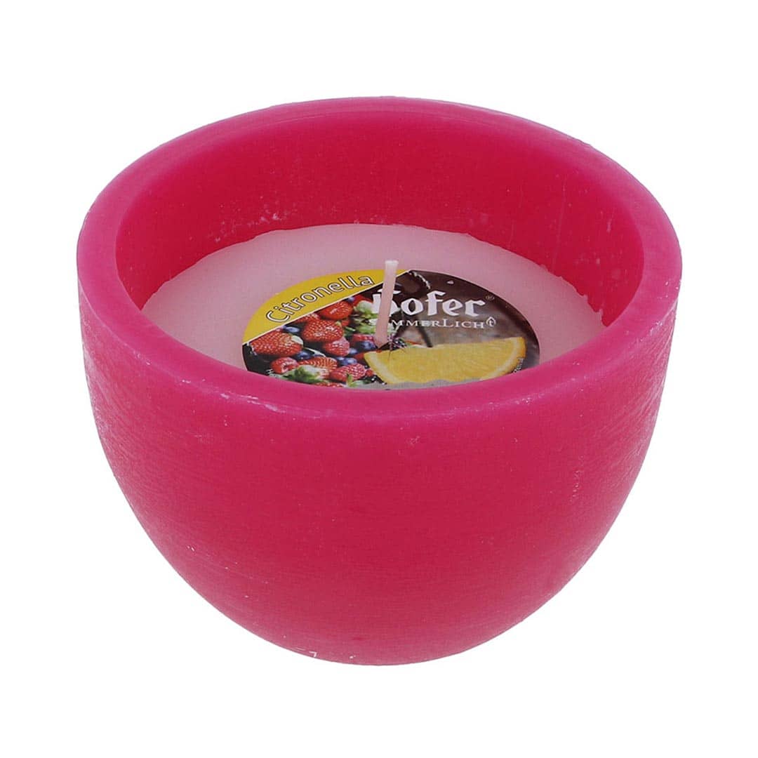 Hofer Lampion Outdoor, pink, Citronella-Frucht