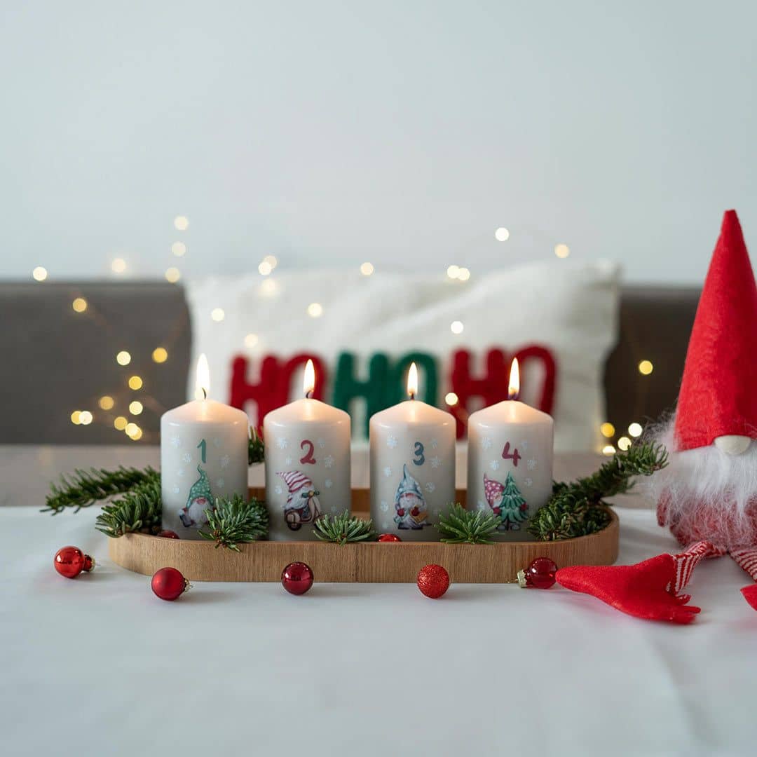 Image Adventstumpen WICHTEL, grau