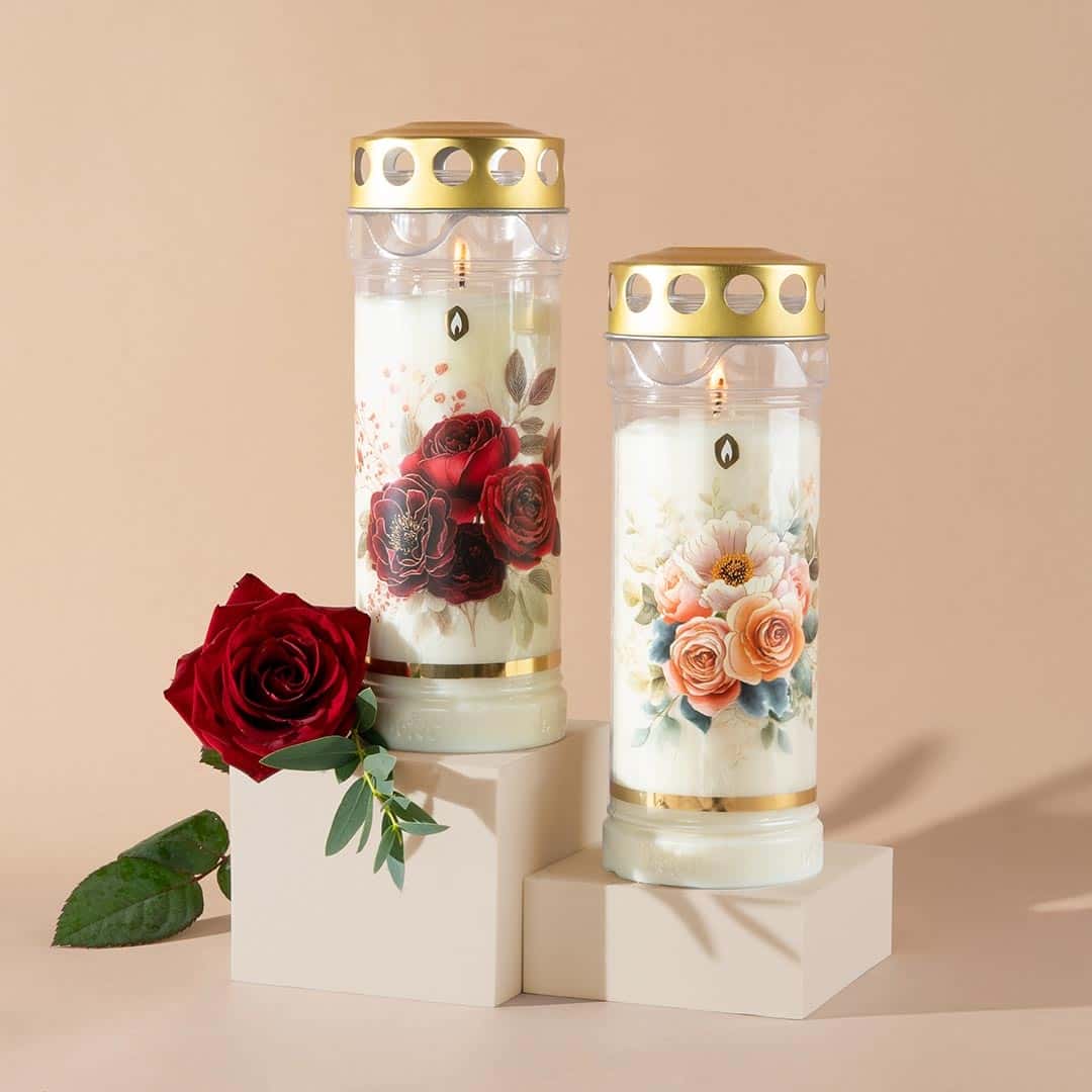 Image Hofer Premium 7 Tage Grabkerze „Ewige Liebe“ transparent