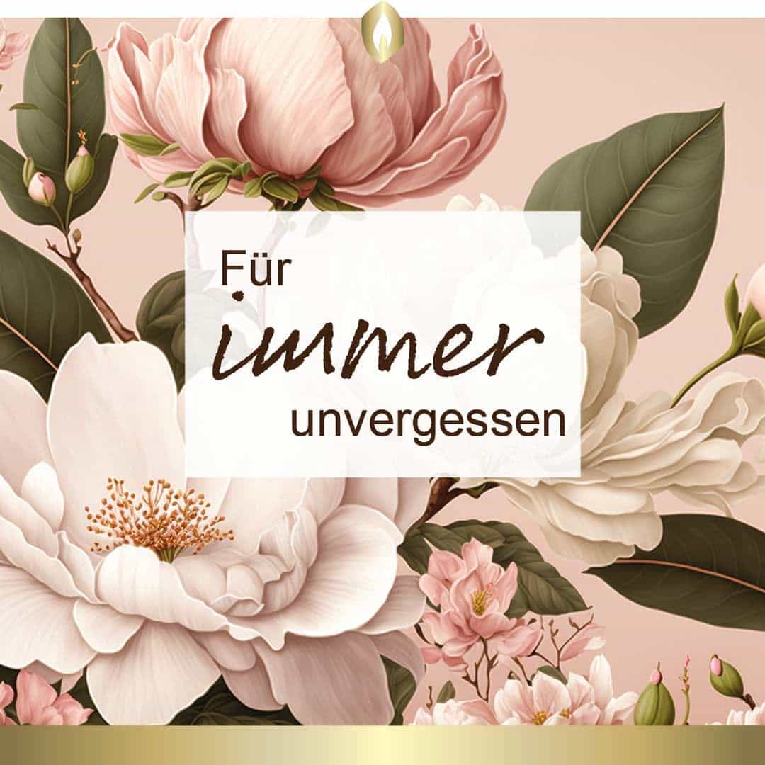 Etikett Hofer Premium 7 Tage Grabkerze Trost, FÜR IMMER UNVERGESSEN