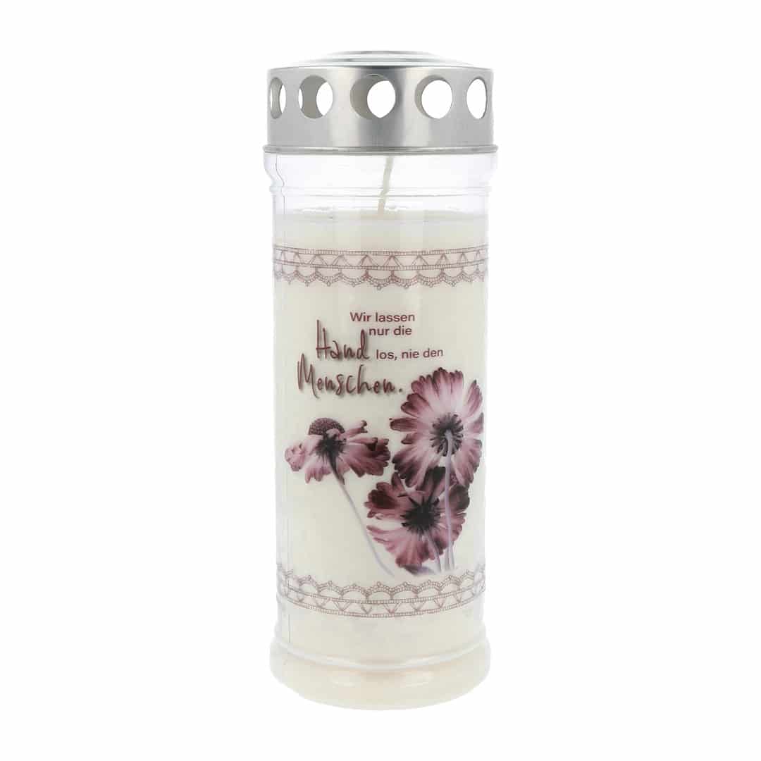 Hofer Premium 7 Tage Grabkerze Bouquet, LILA Hofer Premium 7 Tage Grabkerze Bouquet, LILA