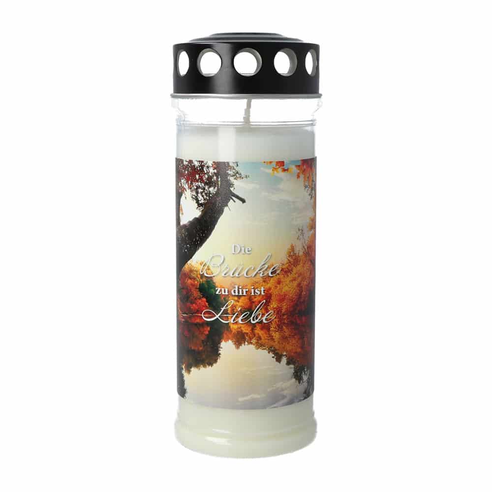 Hofer Premium 7 Tage Grabkerze Black, HERBSTLANDSCHAFT Hofer Premium 7 Tage Grabkerze Black, HERBSTLANDSCHAFT