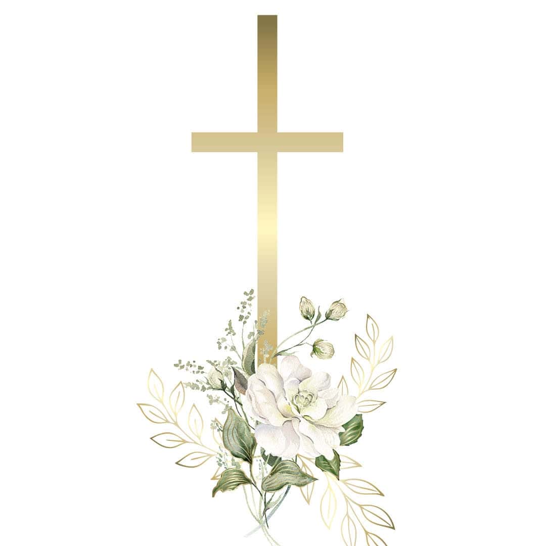 Etikett Hofer Kristalllicht 14 T "Kreuz", weiß