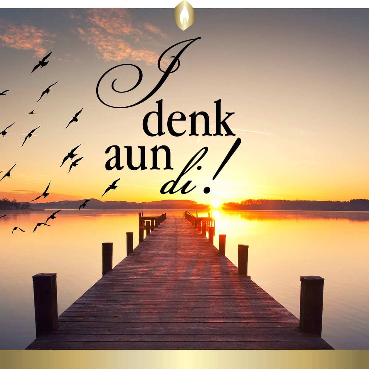 Etikett Hofer Premium 7 Tage Grabkerze, I DENK AUN DI