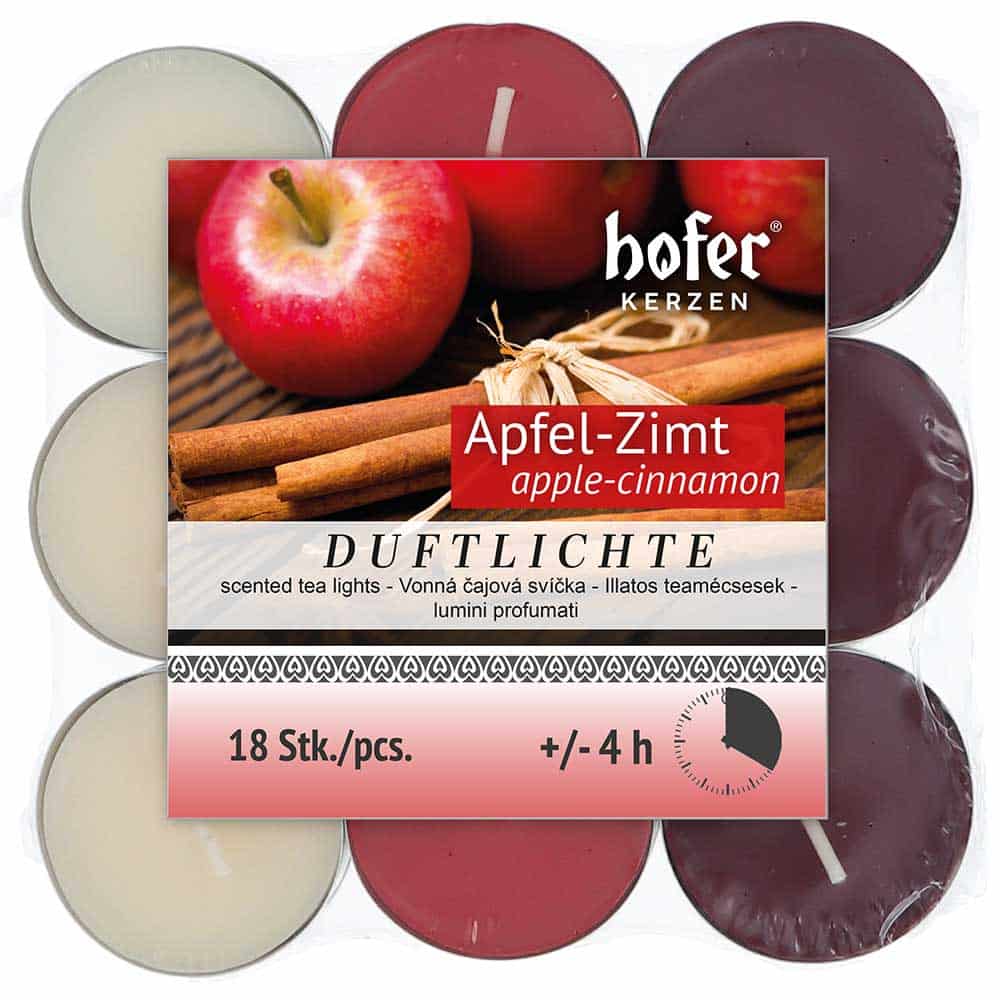 Hofer Duftlichte 18er, APFEL-ZIMT