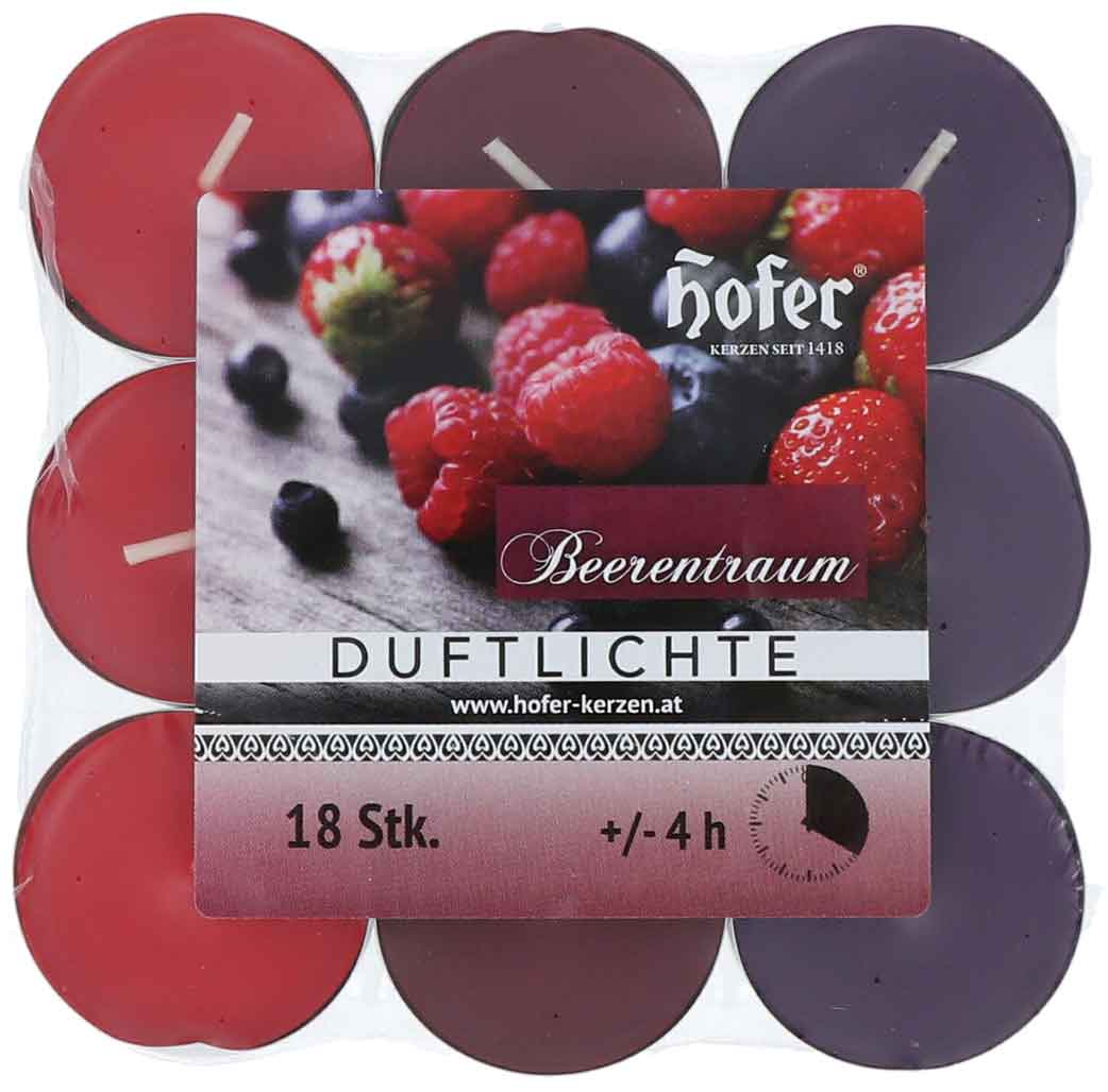 Hofer Duftlichte 18er, BEERENTRAUM	