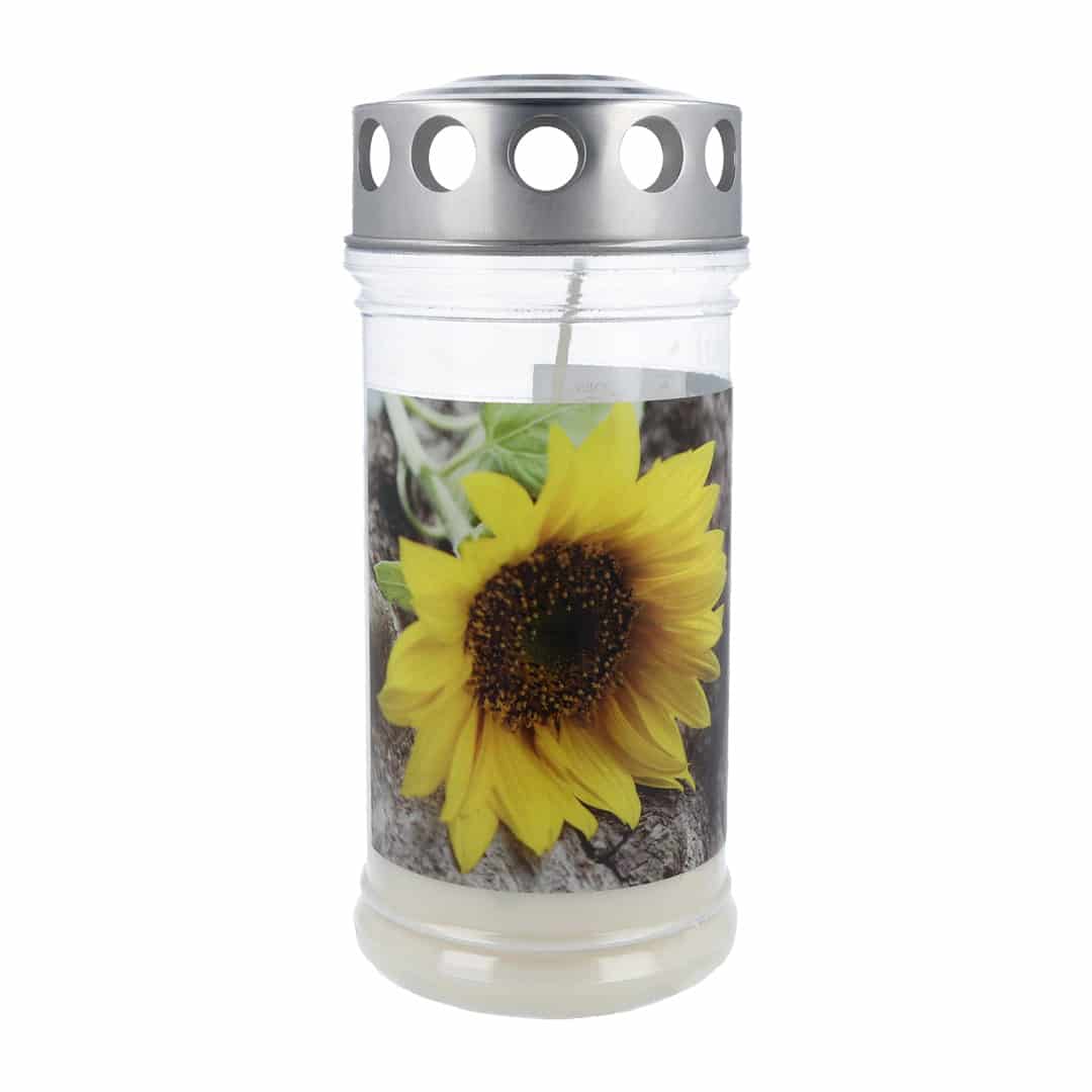 Hofer Premium 4 Tage Grabkerze, SONNENBLUME Hofer Premium 4 Tage Grabkerze, SONNENBLUME