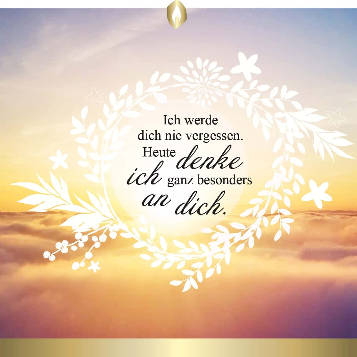 Etikett Hofer Premium 7 Tage Grabkerze, BESONDERER TAG