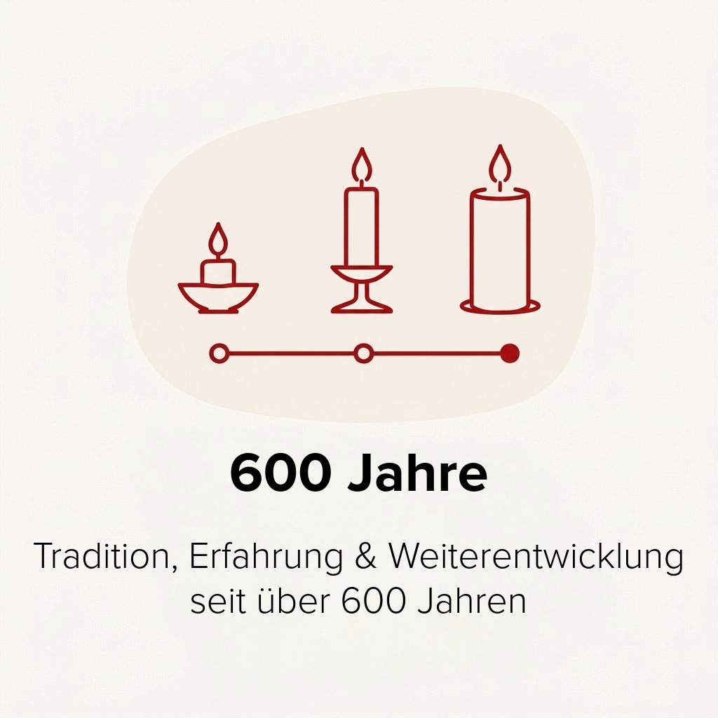 Icon mit 3 stilisierten Kerzen