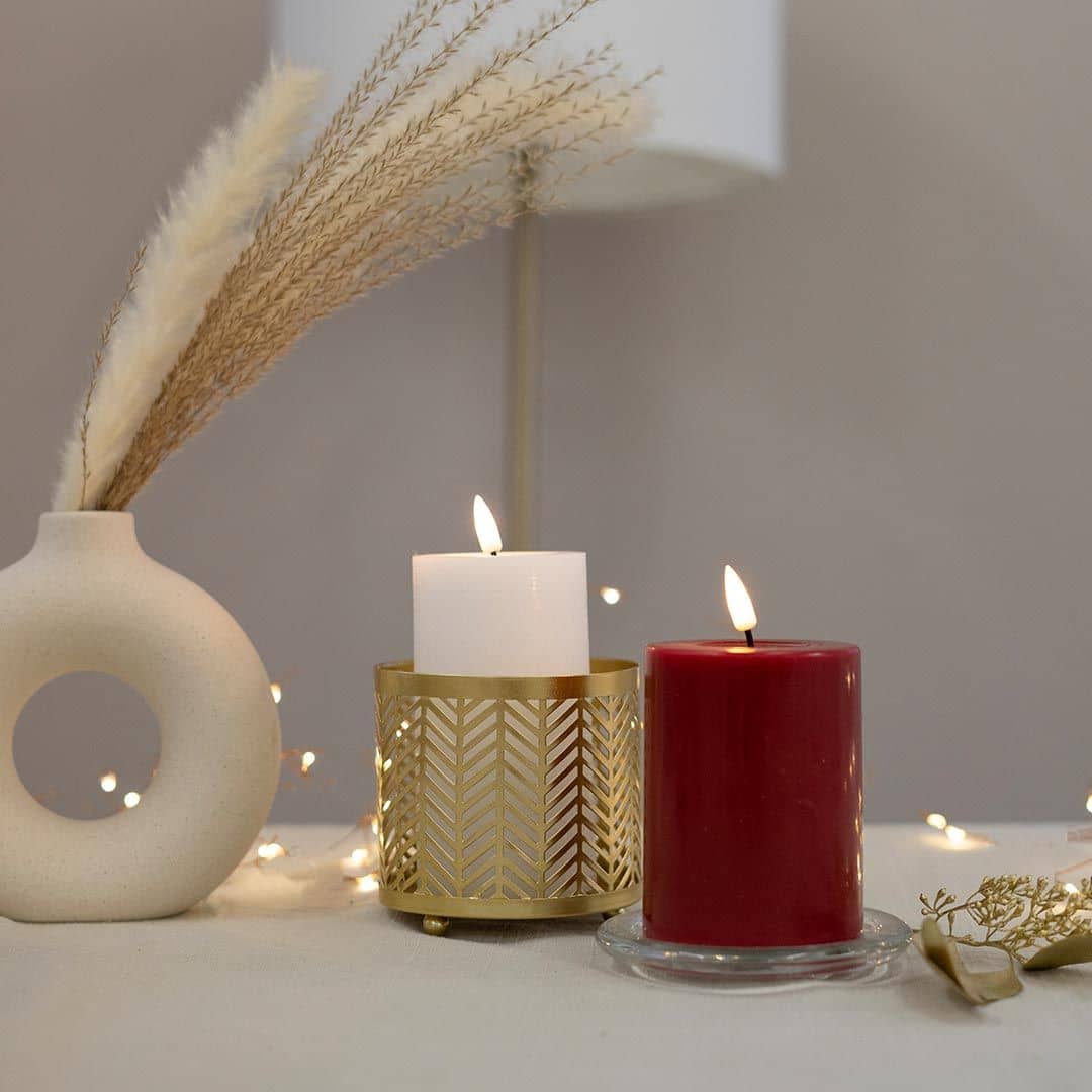 Image Hofer LED Kerze 75x100 bordeaux