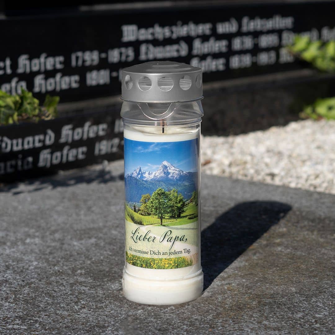 Hofer Premium 7 Tage Grabkerze, PAPA Friedhof Hofer Premium 7 Tage Grabkerze, PAPA Friedhof