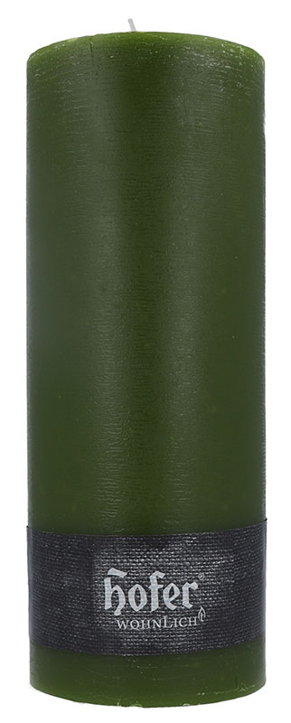 Rustikstumpen 100 x 250 mm, olivgrün Rustikstumpen 100 x 250 mm, olivgrün