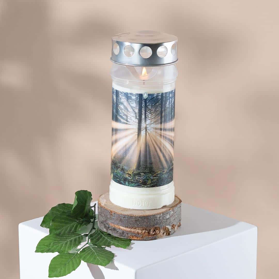 Image Hofer Natur Grabkerze, LICHTUNG