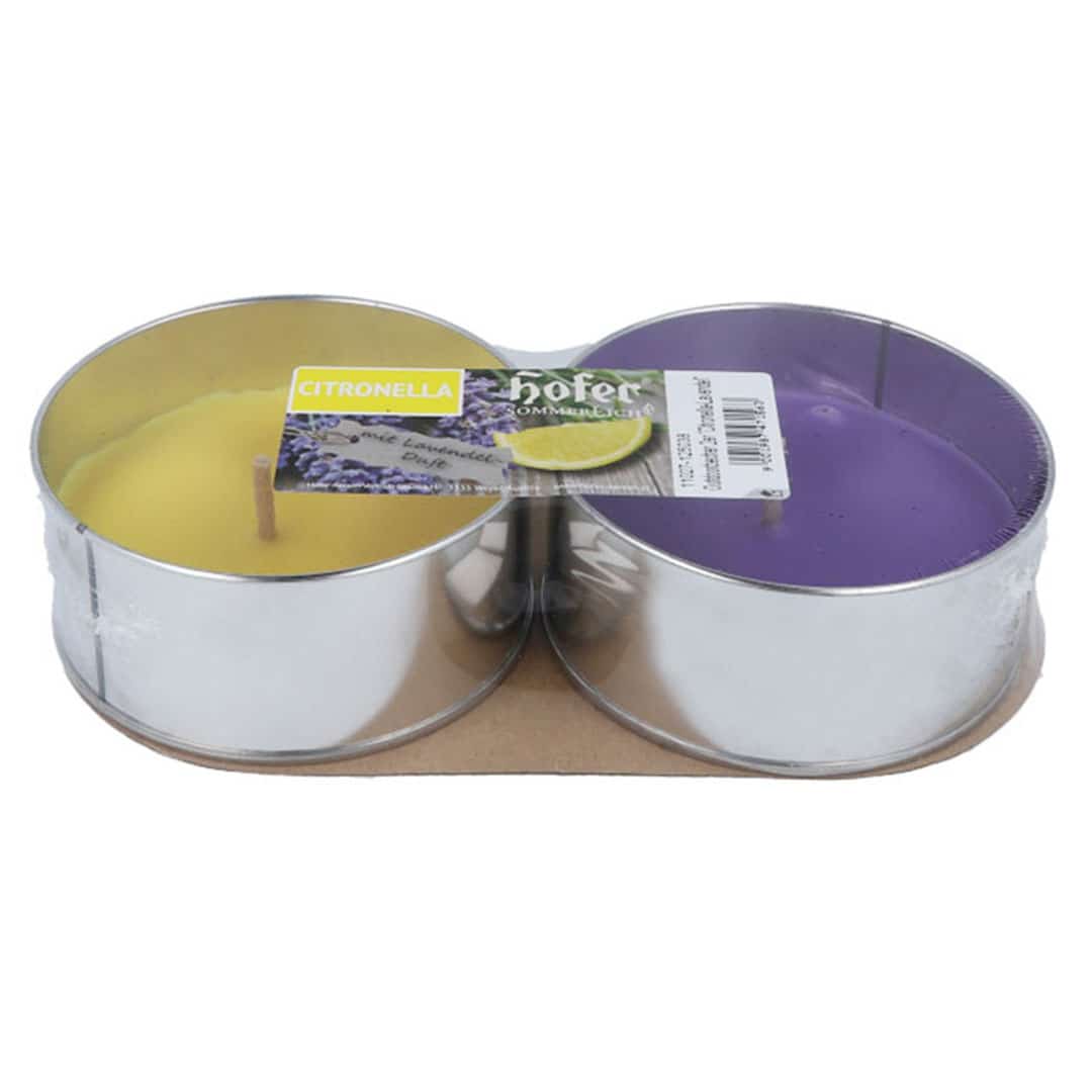 Hofer Outdoorbecher 2er, Citronella-Lavendel