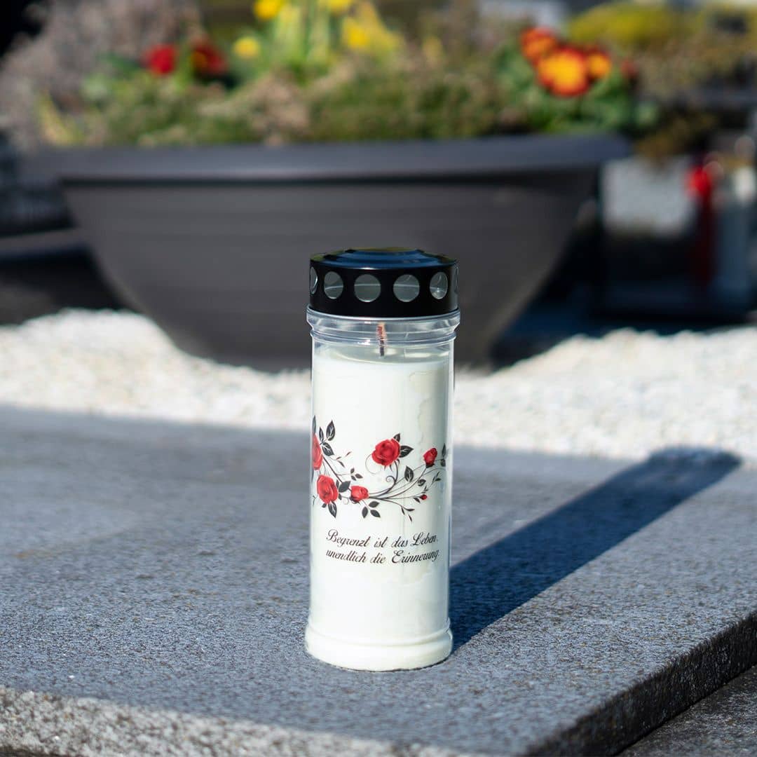 Hofer Premium 7 Tage Grabkerze Black, SORROW Friedhof