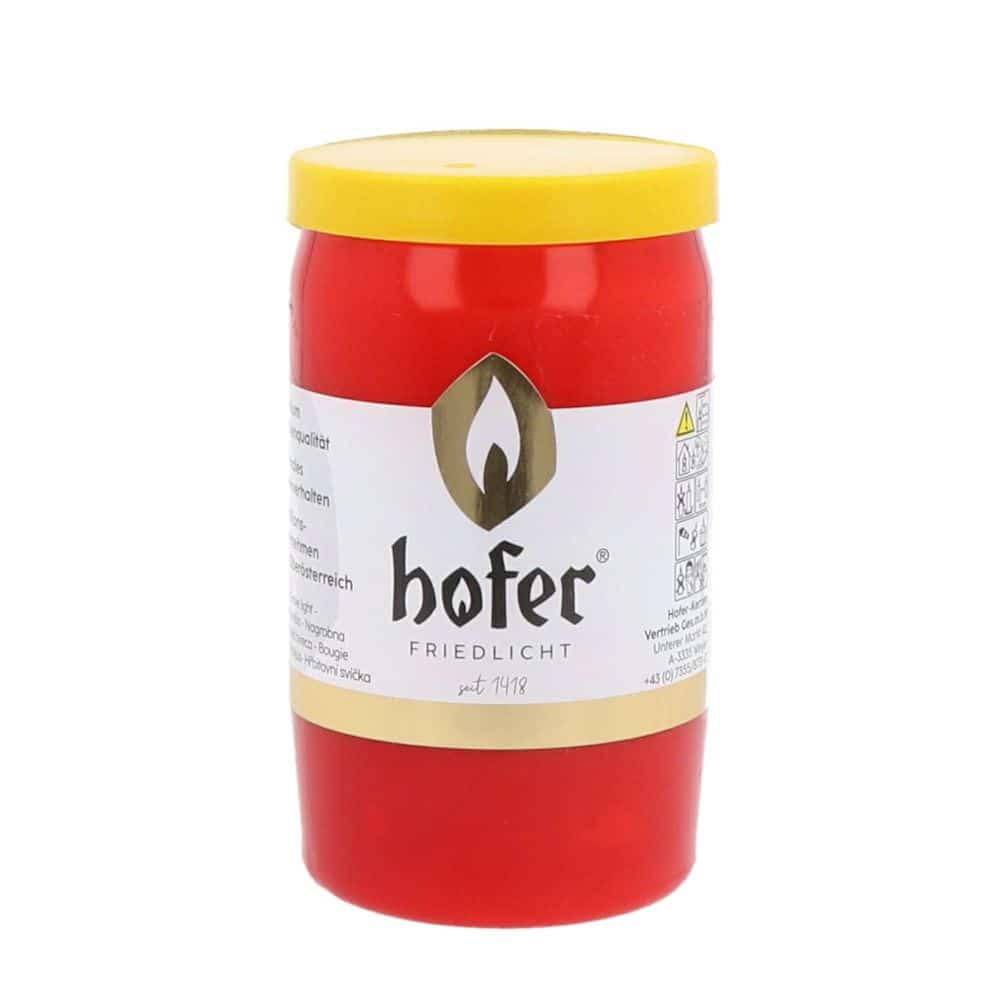 Hofer Öl-Licht 100 % Pflanzenöl Nr. 3, rot