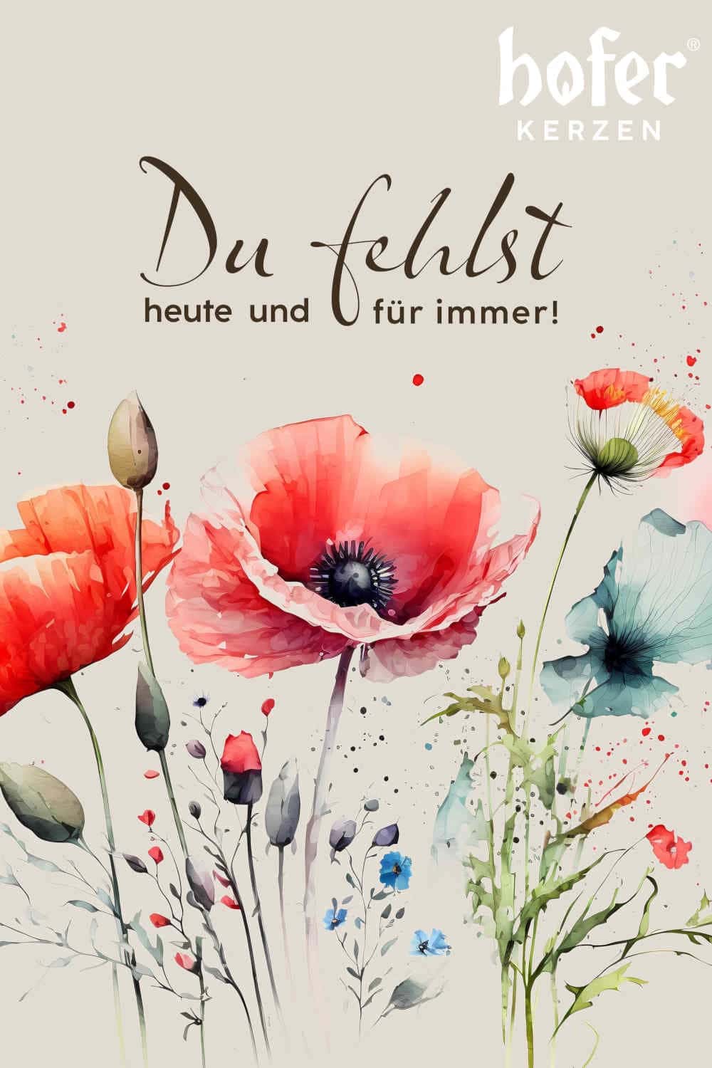 Trauerspruch Hofer Kerzen