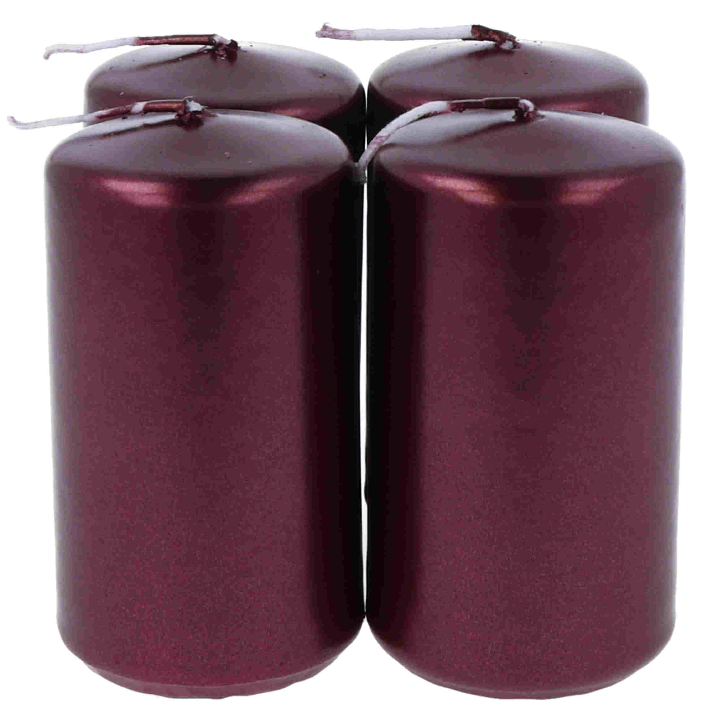 Stumpen 50 x 90 mm 4er, metallic bordeaux Stumpen 50 x 90 mm 4er, metallic bordeaux