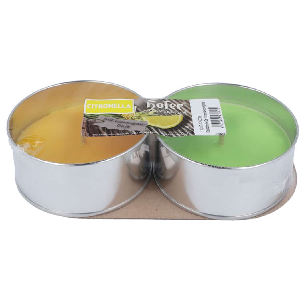 Hofer Outdoorbecher 2er, Citronella-Lemongrass