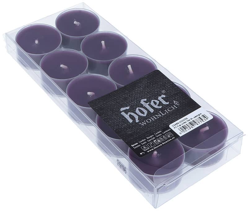 PC Cup-Lichter 10er, aubergine PC Cup-Lichter 10er, aubergine