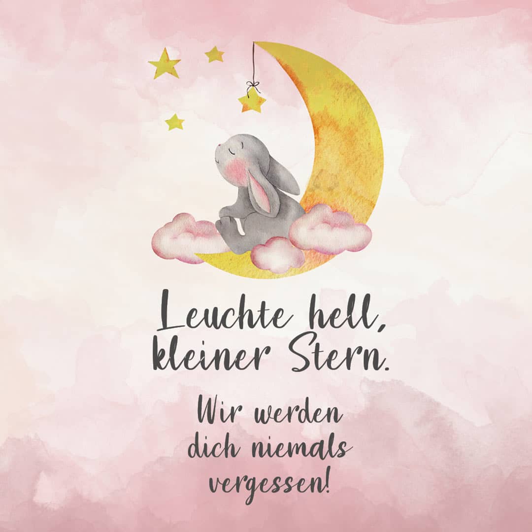 Hofer Premium 4 Tage Grabkerze, STERNENKIND ROSA