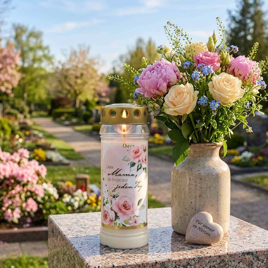 Image Hofer Premium 7 Tage Grabkerze, MAMA am Friedhof