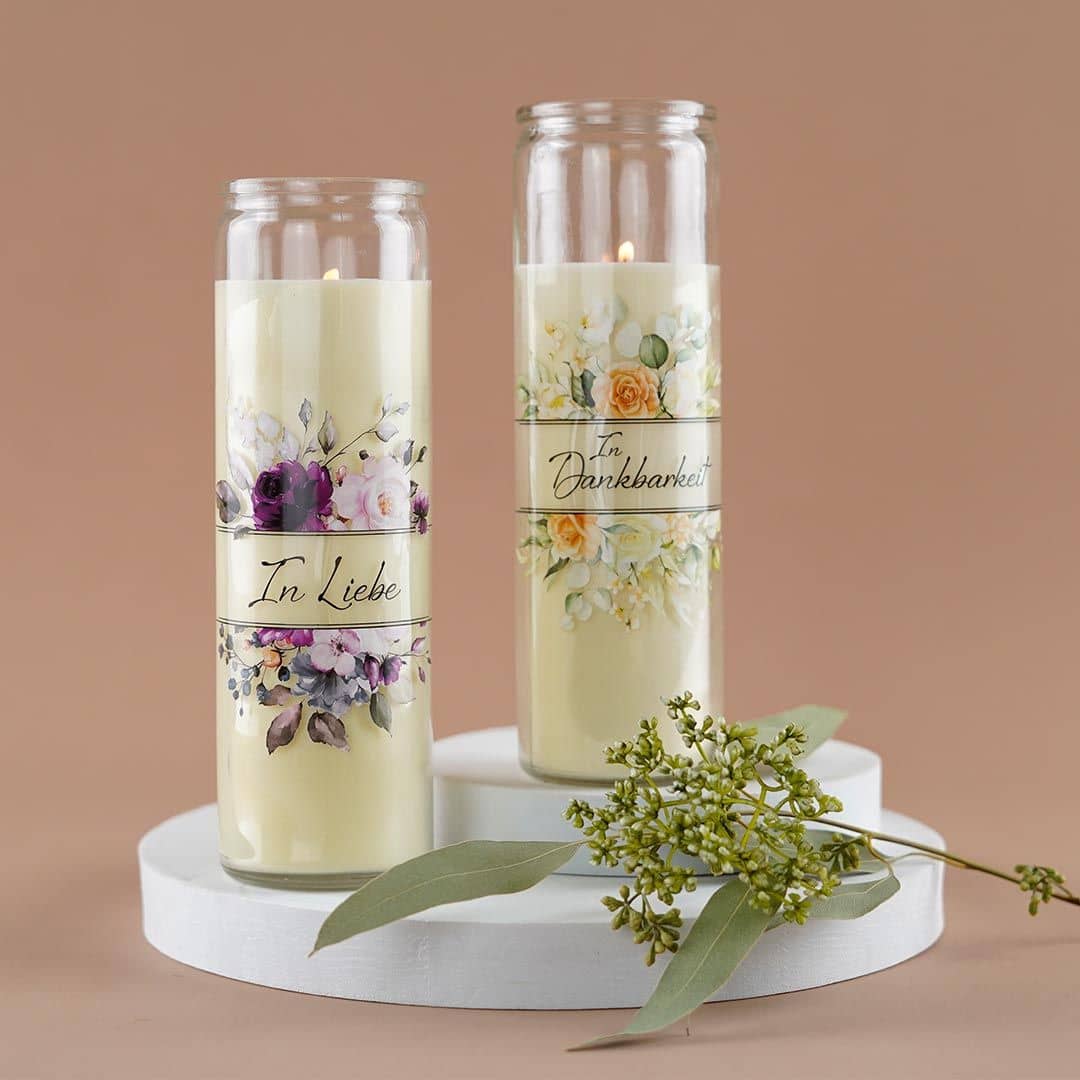 Gedenkkerze im Glas, IN LIEBE & DANKBARKEIT Image