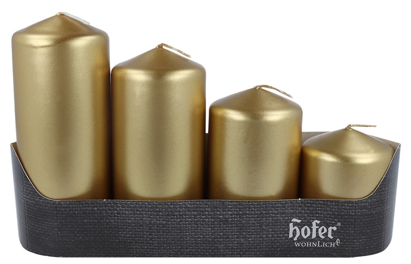 Stufenstumpen 4er, metallic gold Stufenstumpen 4er, metallic gold