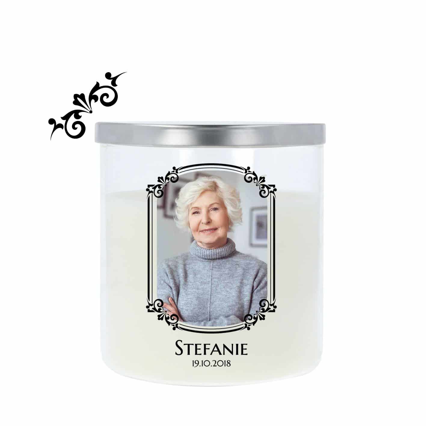 Gedenkkerze im Glas
