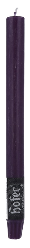 Rustik Stabkerze, aubergine