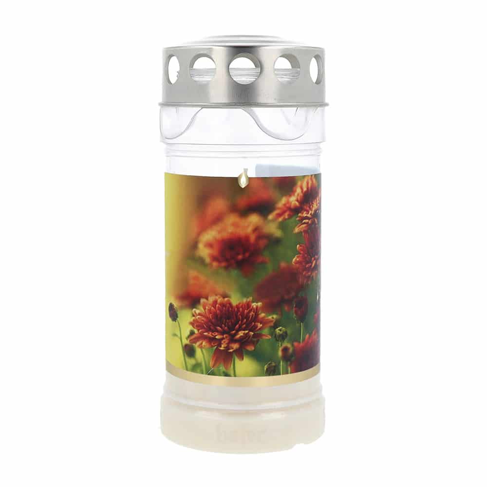Hofer Premium 4 Tage Grabkerze, HERBSTBLUME Hofer Premium 4 Tage Grabkerze, HERBSTBLUME