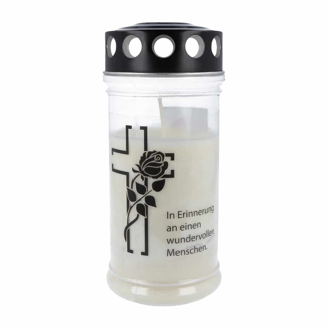 Hofer Premium 4 Tage Grabkerze Black, MEMORY