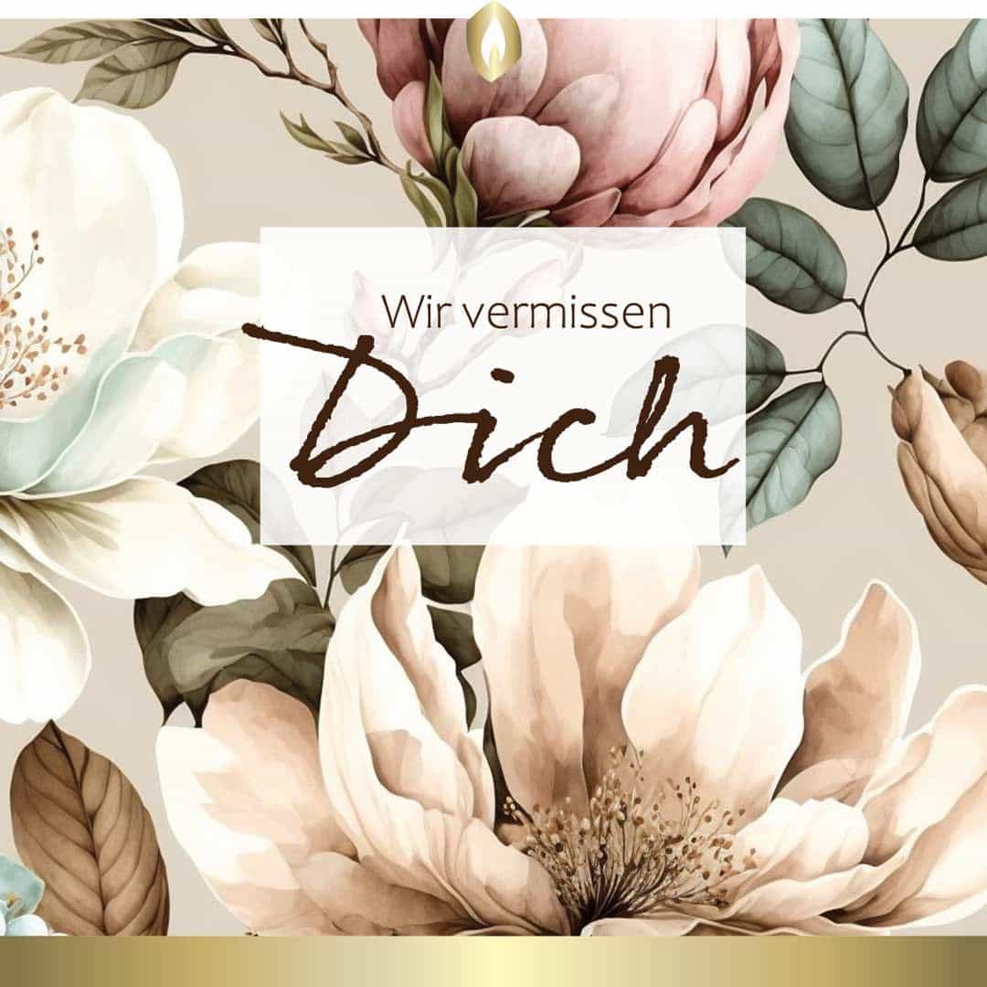 Etikett Hofer Premium 7 Tage Grabkerze Trost, WIR VERMISSEN DICH