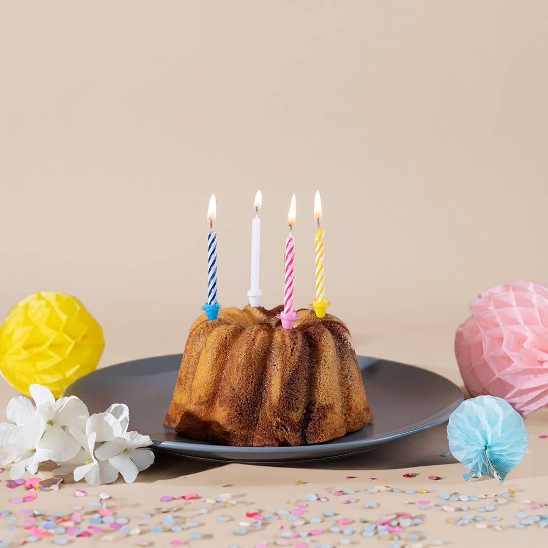 Hofer Geburtstagskerzen mit Halter Image Kuchen