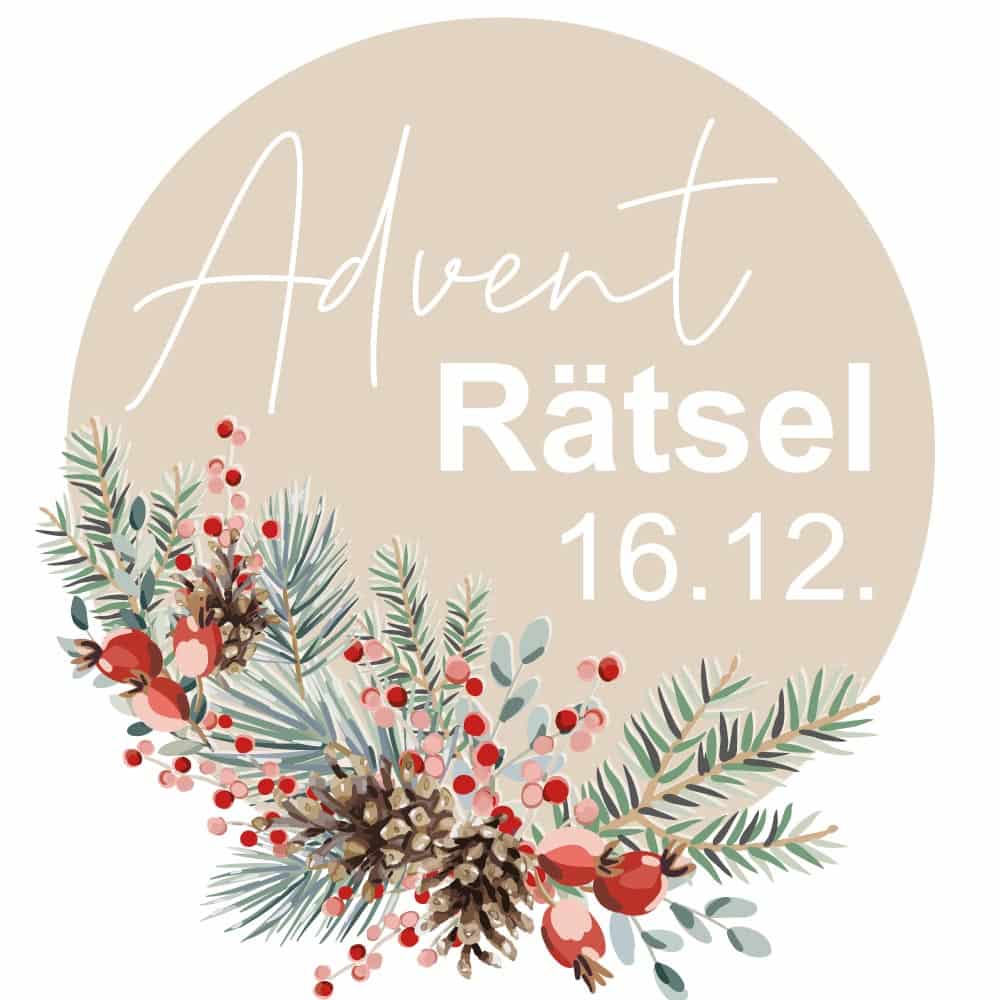 Kugel mit Weihnachtsdekoration und dekorativer Schrift