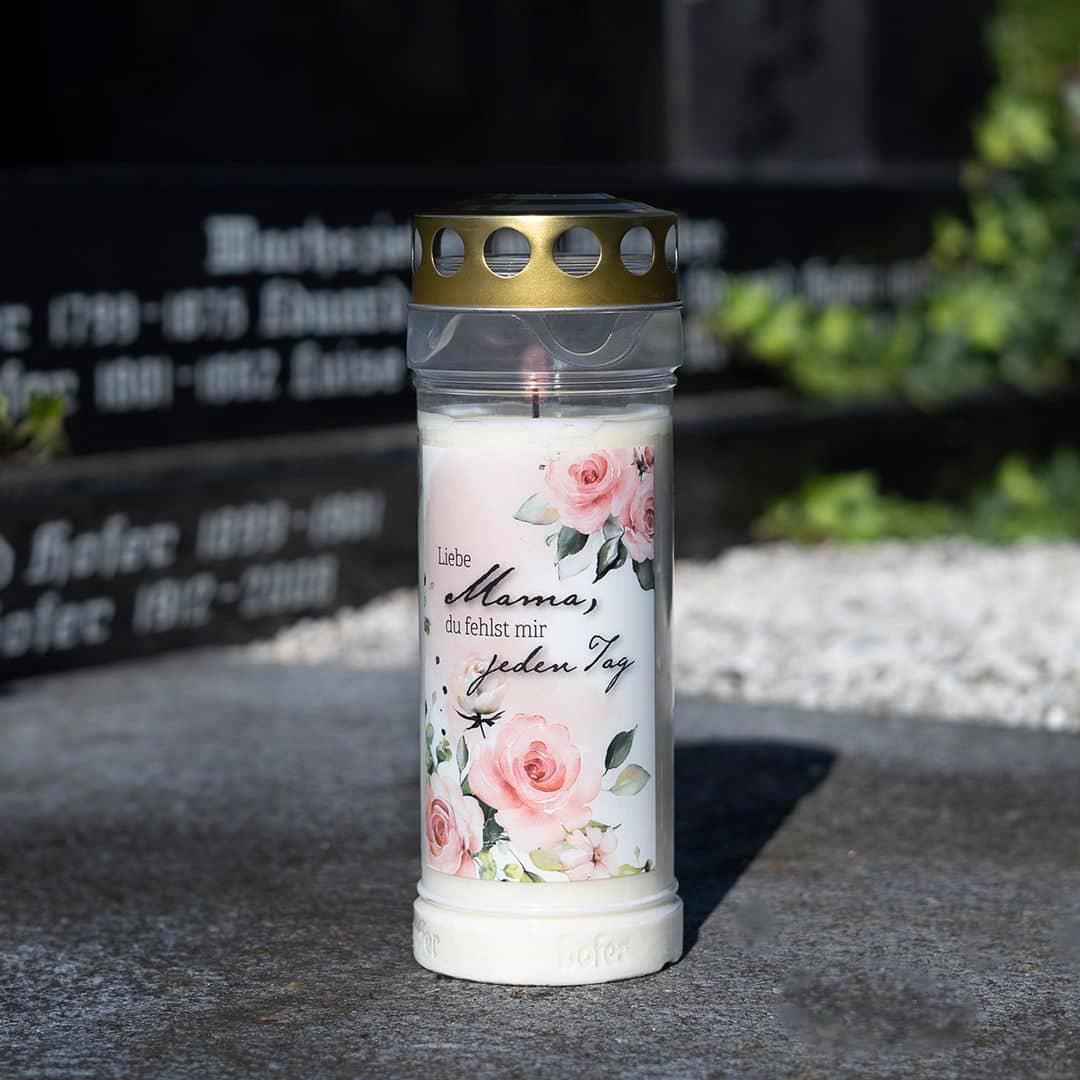Hofer Premium 7 Tage Grabkerze, MAMA Friedhof