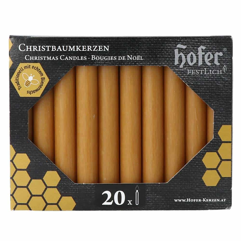 Hofer Bienenwachs Baumkerzen, 20er