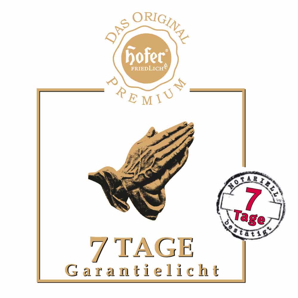 Hofer Premium 7 Tage Garantielicht mit Deckel, rot