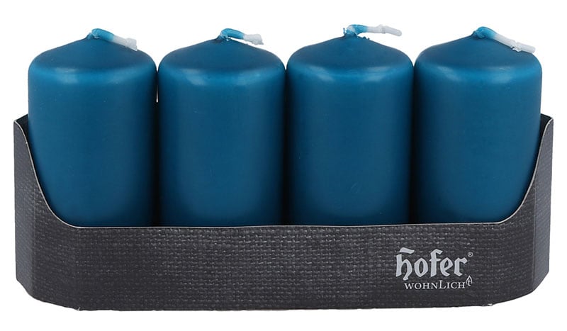 Stumpen 40 x 80 mm 4er, aqua Stumpen 40 x 80 mm 4er, aqua