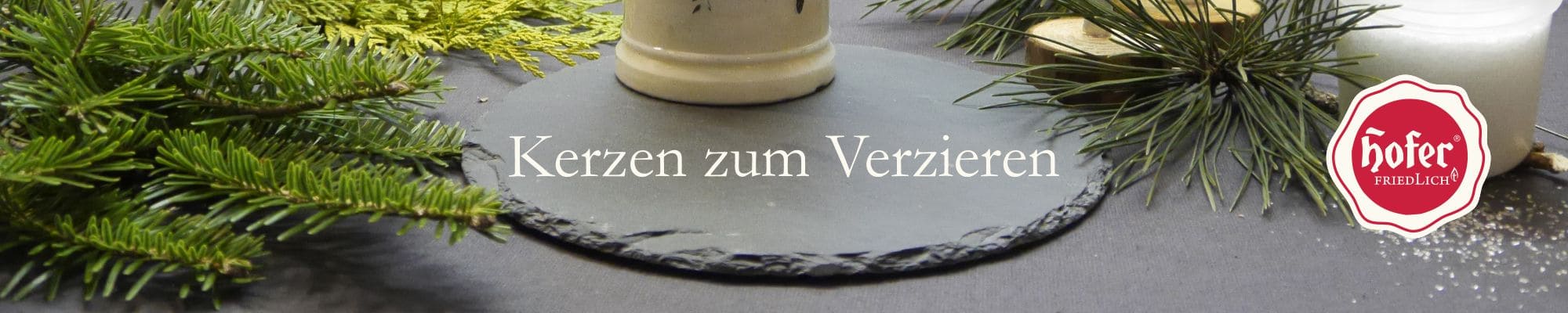 Kerzen zum Verzieren