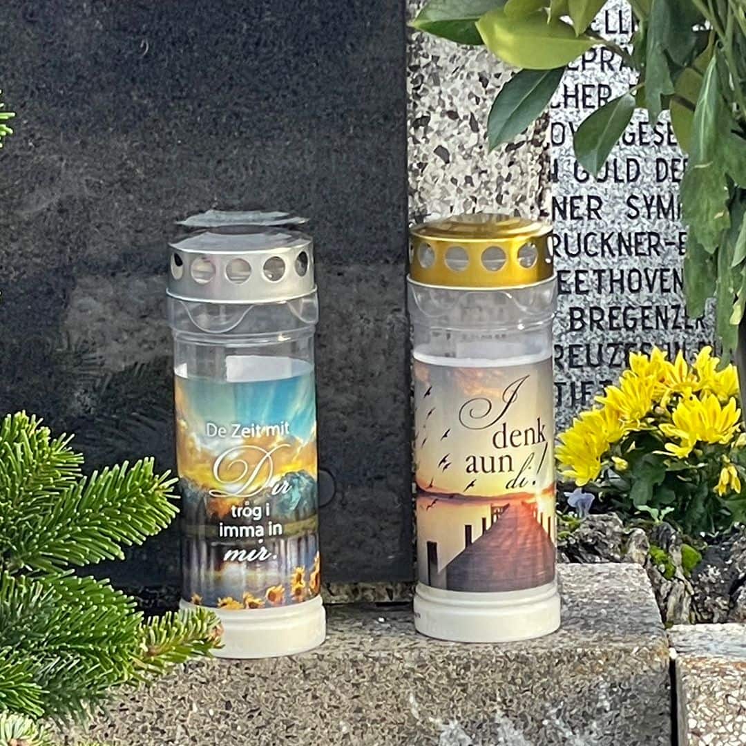 Hofer Premium 7 Tage Grabkerze, I DENK AUN DI Friedhof