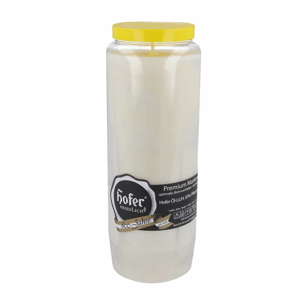 Hofer Öl-Licht 100 % Pflanzenöl Nr. 9, transparent
