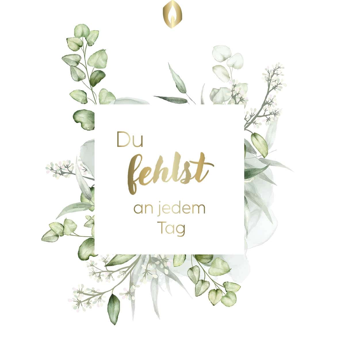 Etikett Hofer LED Stumpen DU FEHLST AN JEDEM TAG, weiß